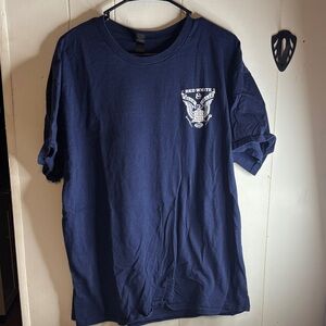 257 - Navy Blue Graphic T-Shirt